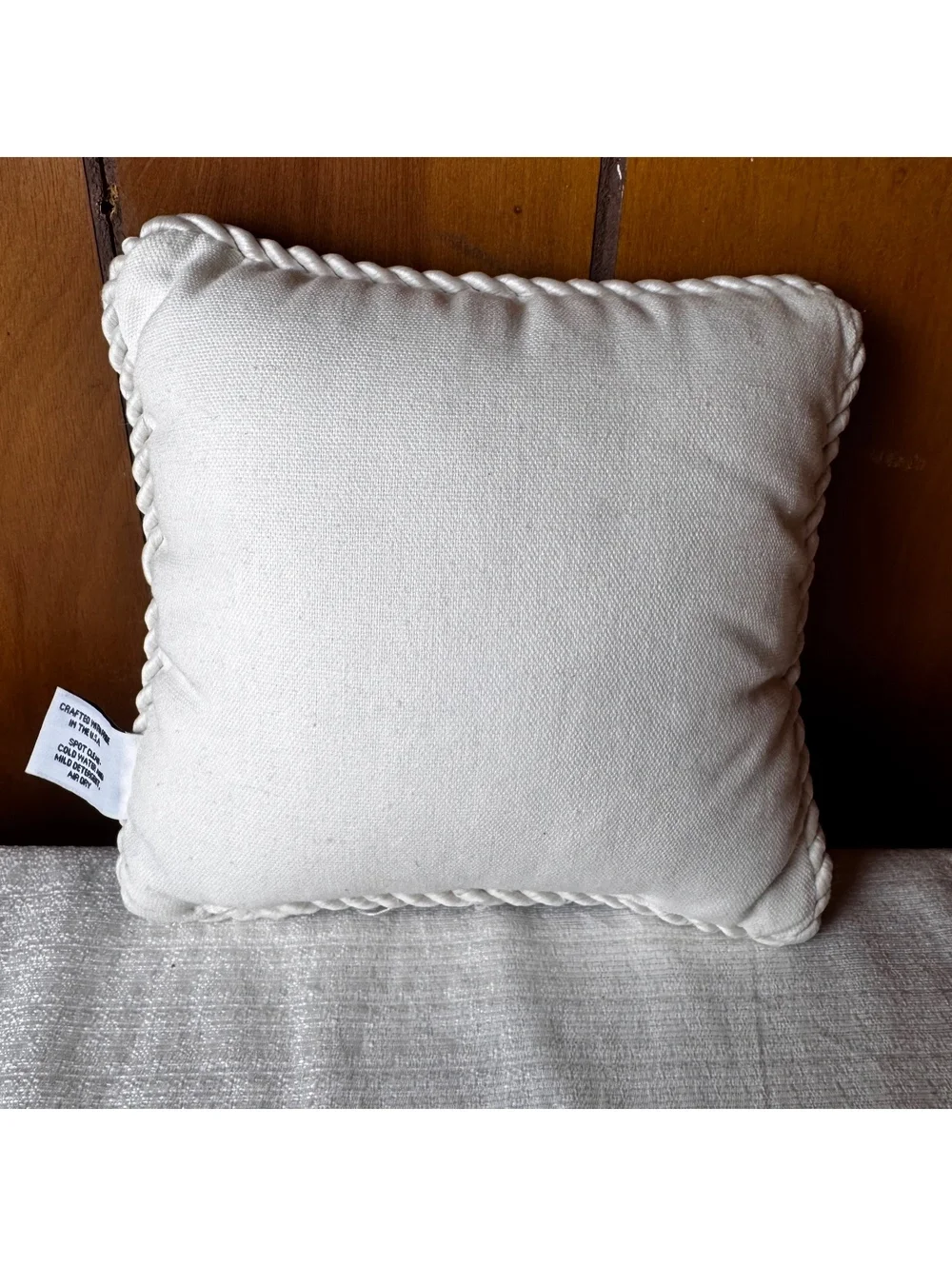 Vintage Riverdale Lighthouse Accent Pillow 8x8 Nautical Coastal USA Made